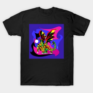 manticore ecopop snake with lion chimera art T-Shirt